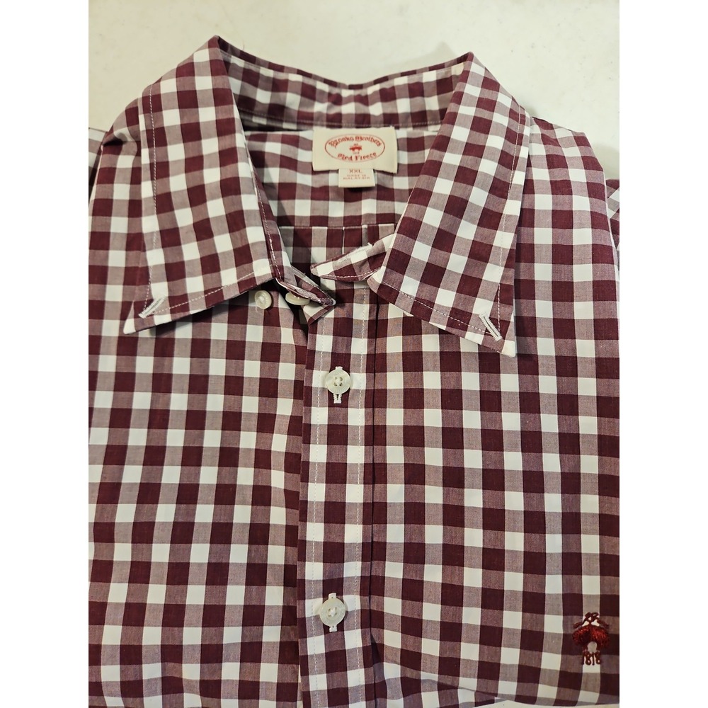 Brooks Brothers Regent Oxford Button Down Shirt XXL Men's Gingham Check (1987